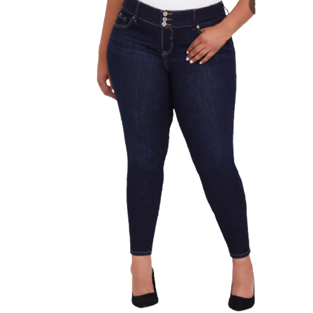 Torrid Three Button Super Soft High-Rise Jegging Dark Wash - 12